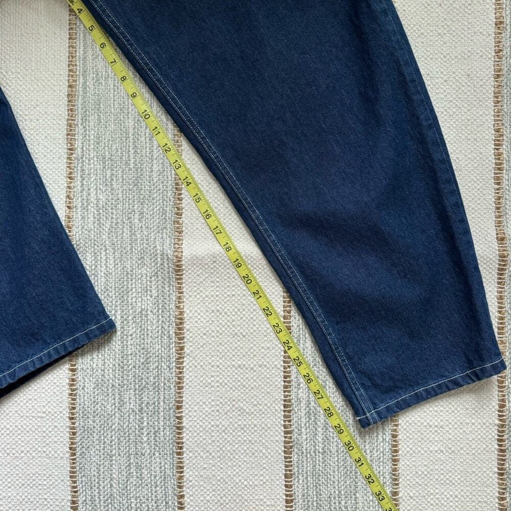 Gravel & Gold Colusa Shasta Dark Wash Relaxed Fit High Rise Tapered Leg Jeans 42 - Picture 8 of 16